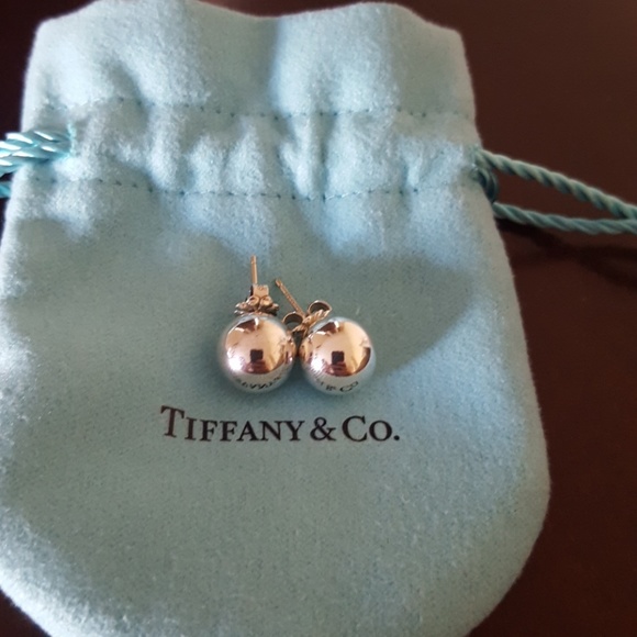 Tiffany 10mm Silver Ball Earrings Store 